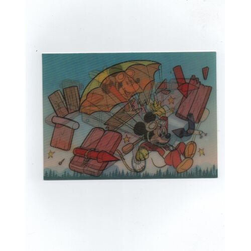 Carte Stéréo " L'avion De Mickey" Toppan Top Stereo Licence Walt Disney.