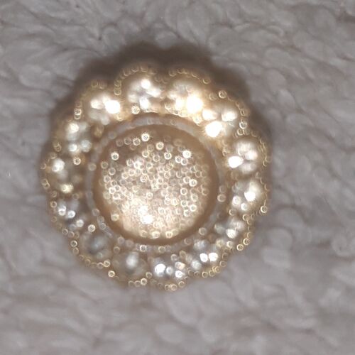 Bouton Décoratif Rond Avec Strass