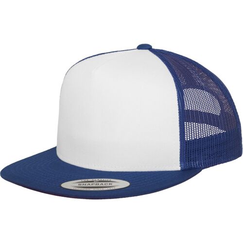 Flexfit Trucker 5-Panel Snapback Casquette - Royal / Blanc