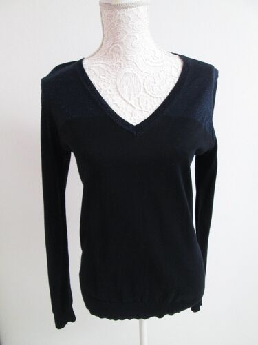 Pull Bleu Et Noir Tara Jarmon Taille M