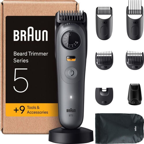 Braun Series 5 Braun Tondeuse À Barbe Waterproof Precisionwheel & Lock Bt5565 Grey
