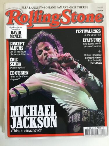 Rolling Stone 182 Michael Jackson David Mcneil Eric Serra Sofiane Pamart Skip The Use Ella Langley Ed O Brien Iron Butterfly David Sala Melissa Etheridge Gerard Manset