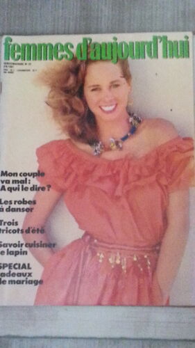 Femmes D'Aujourd'Hui N°22 De 1981 Les Robes À Danser
