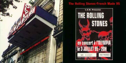 The Rolling Stones , French Made 95, 2 Cd Édition Numérotée, Live 1995 Paris Import Japon Vinyl Gang Product Vgp 059 .