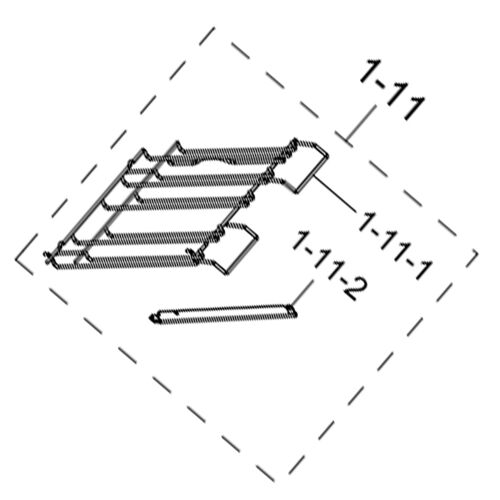 Ensemble rail téléscopique coté gauche d'origine Four cuisinière (DG94-01404J SAMSUNG)