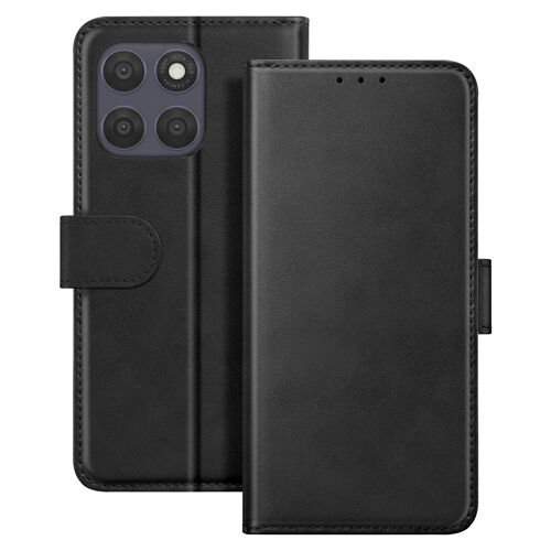 Étui pour Moto G67 Effet Cuir avec Porte-cartes et Fonction Stand Noir