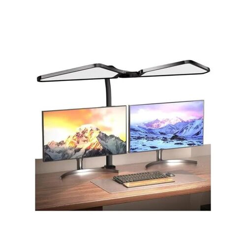 Lampe De Bureau Led Letianpai Éventail, Réglable 5 Niveaux D¿Intensité, 4 Couleurs (Chaude Neutre Froide), Flicker-Free, Bras Et