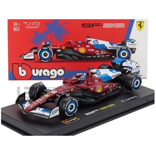 Bburago 1/43 - Ferrari Sf-25 - Miami Gp 2025 (C. Leclerc) 36852-L16-Miami-Bburago