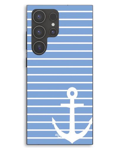 Coque Pour Samsung Galaxy S24 Ultra Ancre marine bleue Maniacase