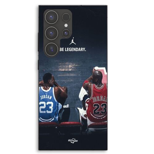 Coque Pour Samsung Galaxy S23 Ultra Young Jordan vs Old Jordan Be Legendary Basket Maniacase