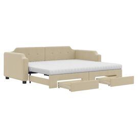 VidaXL 3197692 canapé lit sofa Crème