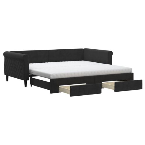 VidaXL 3197854 canapé lit sofa Noir