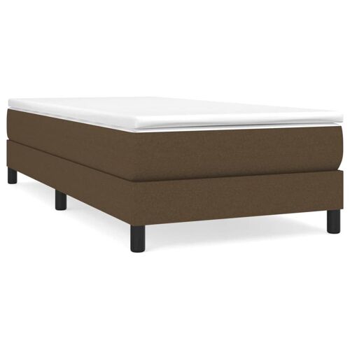 vidaXL Cadre de lit Marron foncé 80x200 cm Tissu