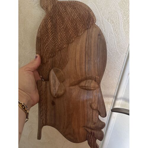 Décoration Murale Masque Africain En Bois Accrocher 