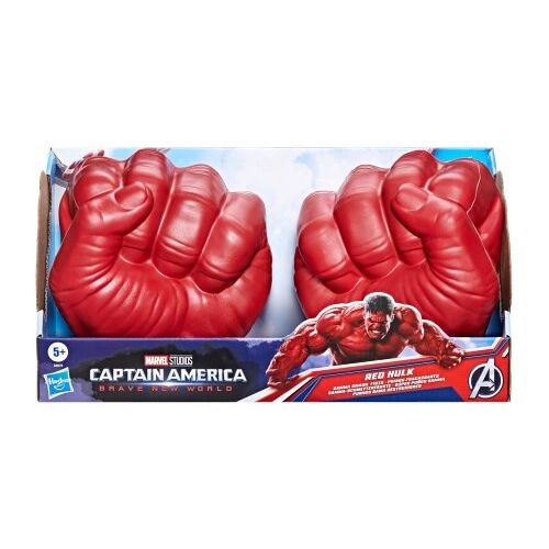 Poings fracassants de Red Hulk Marvel Avengers - Gant Marvel - Jouet Garcon Captain América Brave new World