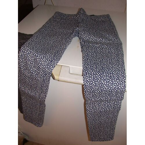Jean Blanc Bleu Hetm 36 Femme