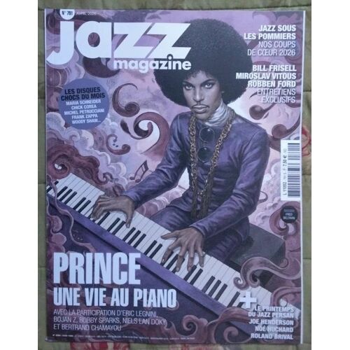 Revue Jazz Magazine No 791 Avril 2026 Prince Une Vie Au Piano Bill Frisell Robben Ford