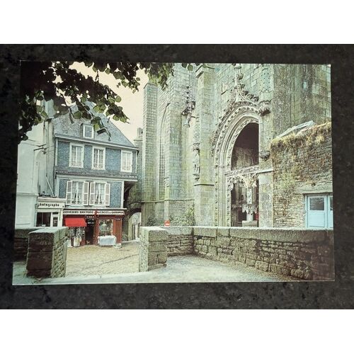 Carte Postale : Quimperlé - Porche De L'Église Saint-Michel