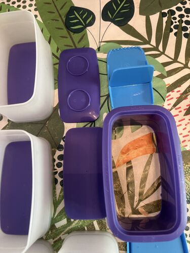 Set Empilo Déco Avec Presse Déco Tupperware 