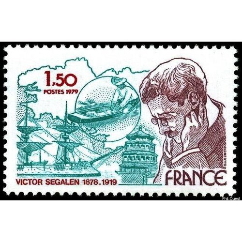 100ème Anniversaire De La Naissance De Victor Segalen Ecrivain Année 1979 N° 2034 Yvert Et Tellier Luxe