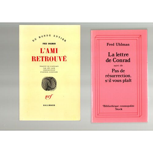 Uhlman, L' Ami Retrouvé + La Lettre De Conrad