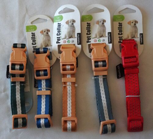 Colliers De Nunbell En Tissu Nylon Pour Chien Taille L. (18 Kg 35 À 50 Cm Maxi).
