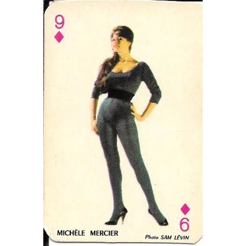 Michele Mercier - Mini-Carte À Jouer (7 Cm X 5).