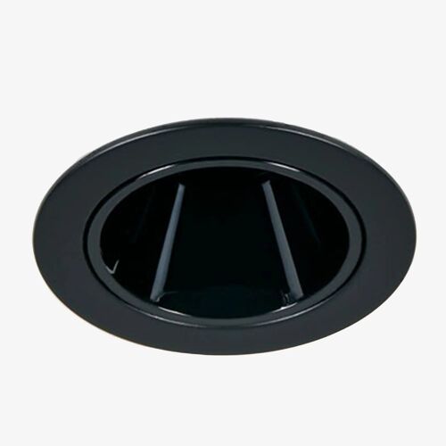 Downlight Led Encastrable Avec Cadre Rond Ø5 Cm Pour Extérieur En Aluminium Luisiana Noir