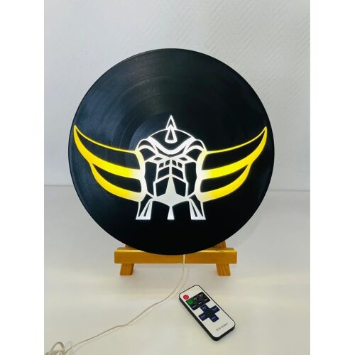 Lampe/ cadre/ applique murale LED Goldorak déco personnalisée style rétro manga