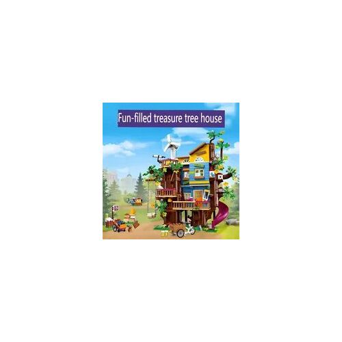 Cabane dans Arbre 1114 Pièces Blocs de Construction ¿ Maison Nature avec Toboggan ¿ Jeu Créatif Enfant ¿ Cadeau Fille Garçon ¿