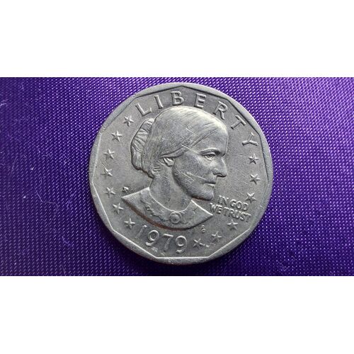 1 Dollar Us Pièce 1979 Susan B Anthony Usa 8 Grammes 2.6 Cm Lot 1