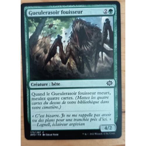 Burrowing Razormaw // Gueulerasoir Fouisseur (La Guerre Fratricide)