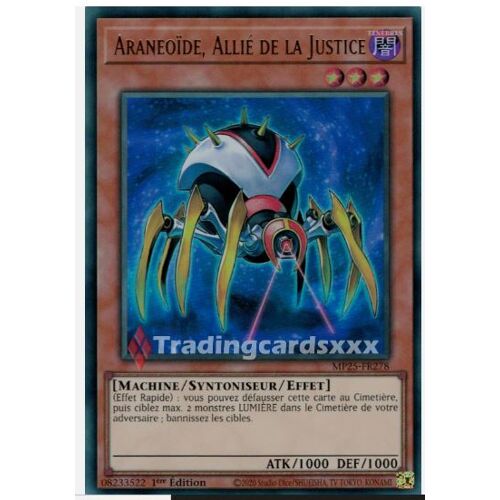 Yu Gi Oh Mp25 Fr278 Araneoïde Allié De La Justice Ultra Rare