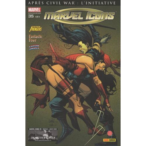 Marvel Icons N° 35 En Piste !! Collector Edition Panini Comics 2008 [Fantastic Four/Captain America/New Avengers]