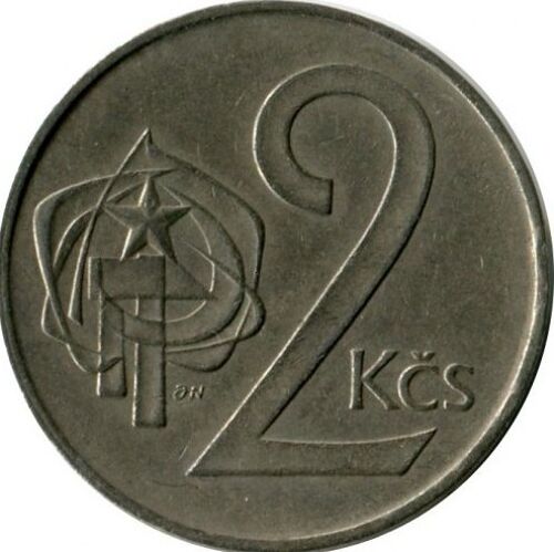 Pièce 2 Koruny Tchécoslovaquie - 1985