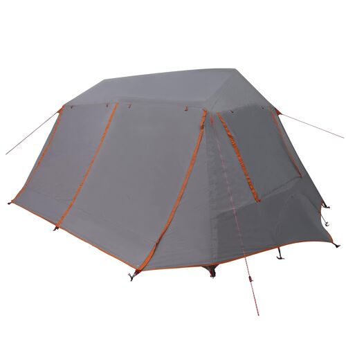 Vidaxl Tente Tunnel Gris Et Orange 400 X 278 X 182 Cm