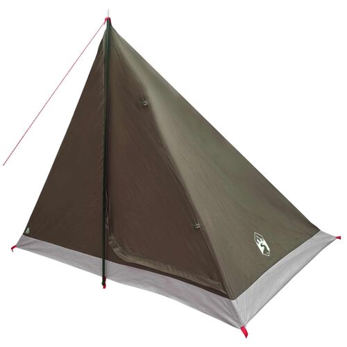 Vidaxl Tente De Randonnée Marron Et Gris 2 Personnes