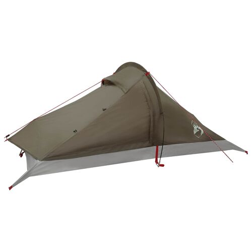 Vidaxl Tente De Randonnée Marron Et Gris 4 Personnes