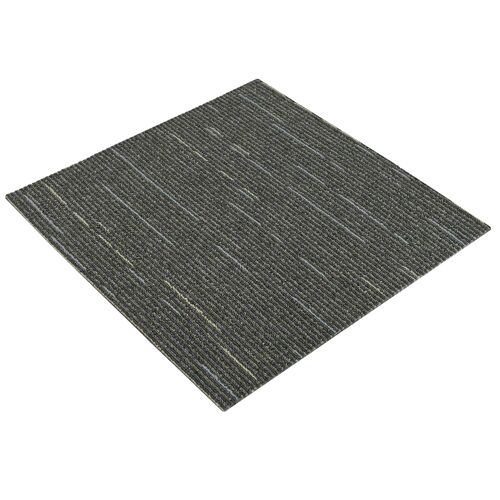 Vidaxl Carreau De Tapis Rayé Vert Clair 50 X 50 Cm 20 Pcs Pp Et Bitume