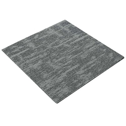 Vidaxl Carreau De Tapis Gris Rocheux 50 X 50 Cm 4 Pcs Pp Et Bitume