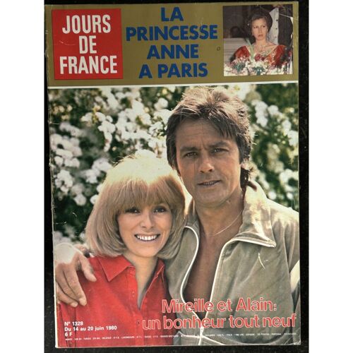 Jours De France 1328 Juin 1980 Alain Delon Et Mireille Darc Un Bonheur Tout Neuf - Mode Petits Enfants
