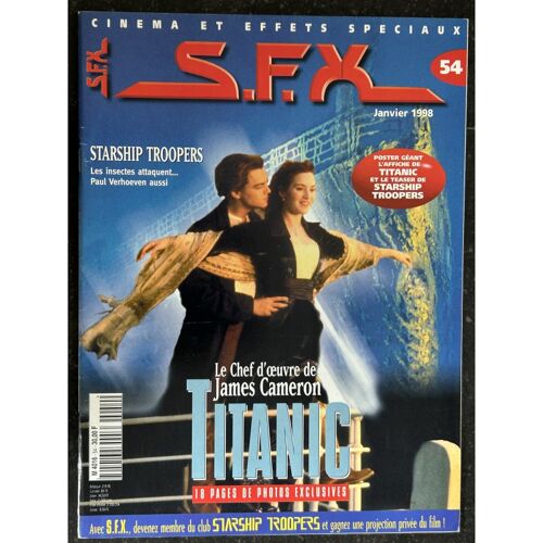 Sfx 54 1998 Titanic James Cameron - Starship Troopers Paul Verhoeven + Affiches - 48 Pages - 1998 01