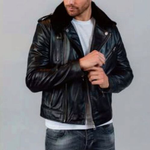 Veste En Cuir Redskins Speedster 2 Eagle Noire