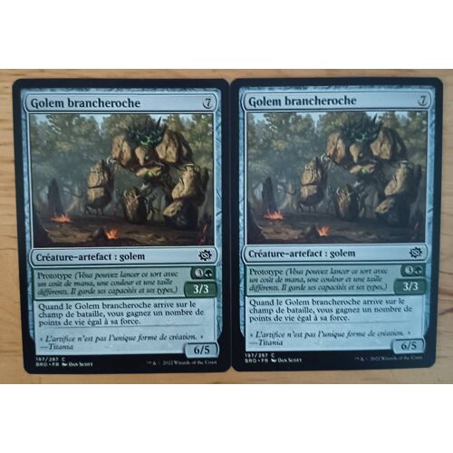 Boulderbranch Golem // Golem Brancheroche (La Guerre Fratricide)