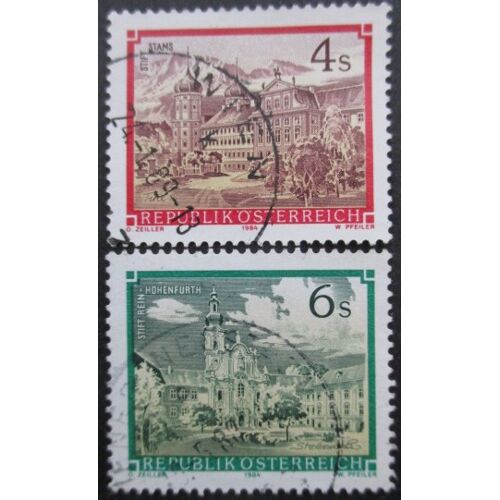 Autriche N°1620 Et 1621 Abbayes Oblitérés
