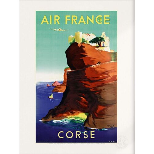 Affiche / Poster - Air France - Corse - 30x40cm