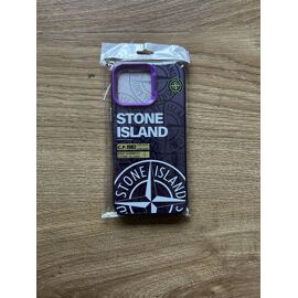 Coque stone island pour iphone 16 pro max violet