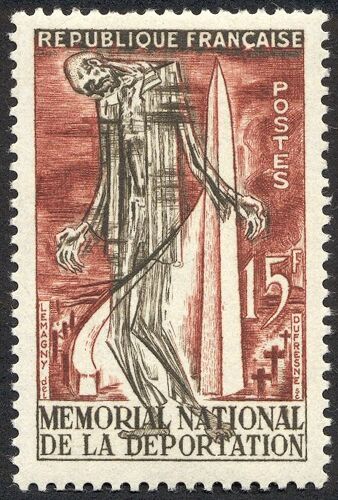 Mémorial National De La Déportation À Struhof (Alsace) Année 1956 N° 1050 Yvert Et Tellier Luxe