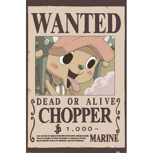 Affiche / Poster - One Piece - Wanted Chopper - 61x91,5cm