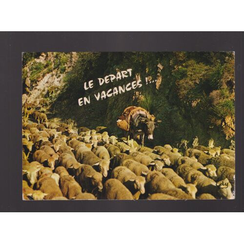 Carte Postale "Le Départ En Vacances " - Ane